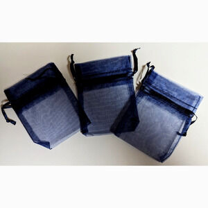 Party Favor Bag Navy Blue Sheer 200 QTY 3"x4" Wedding Trinket Favor Candy